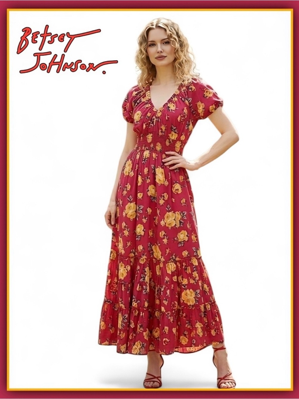 EUC Betsy Johnson Maxi Dress XS